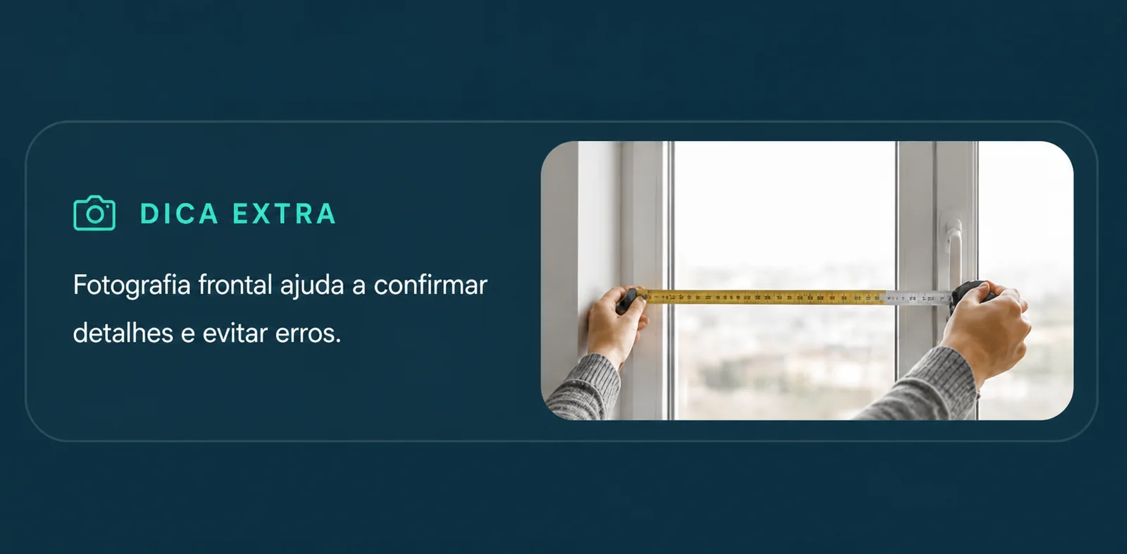 Dica para fotografar o vão frontalmente